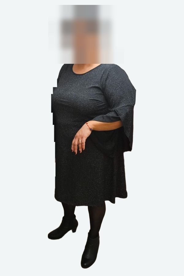 Sonia antes, con la cara pixelada